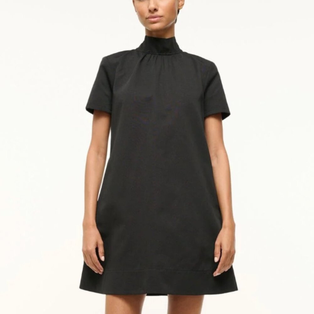 Staud MINI ILANA DRESS BLACK